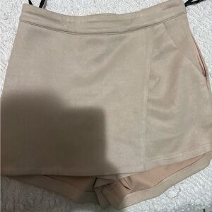 Missguided Cream Mini Skirt